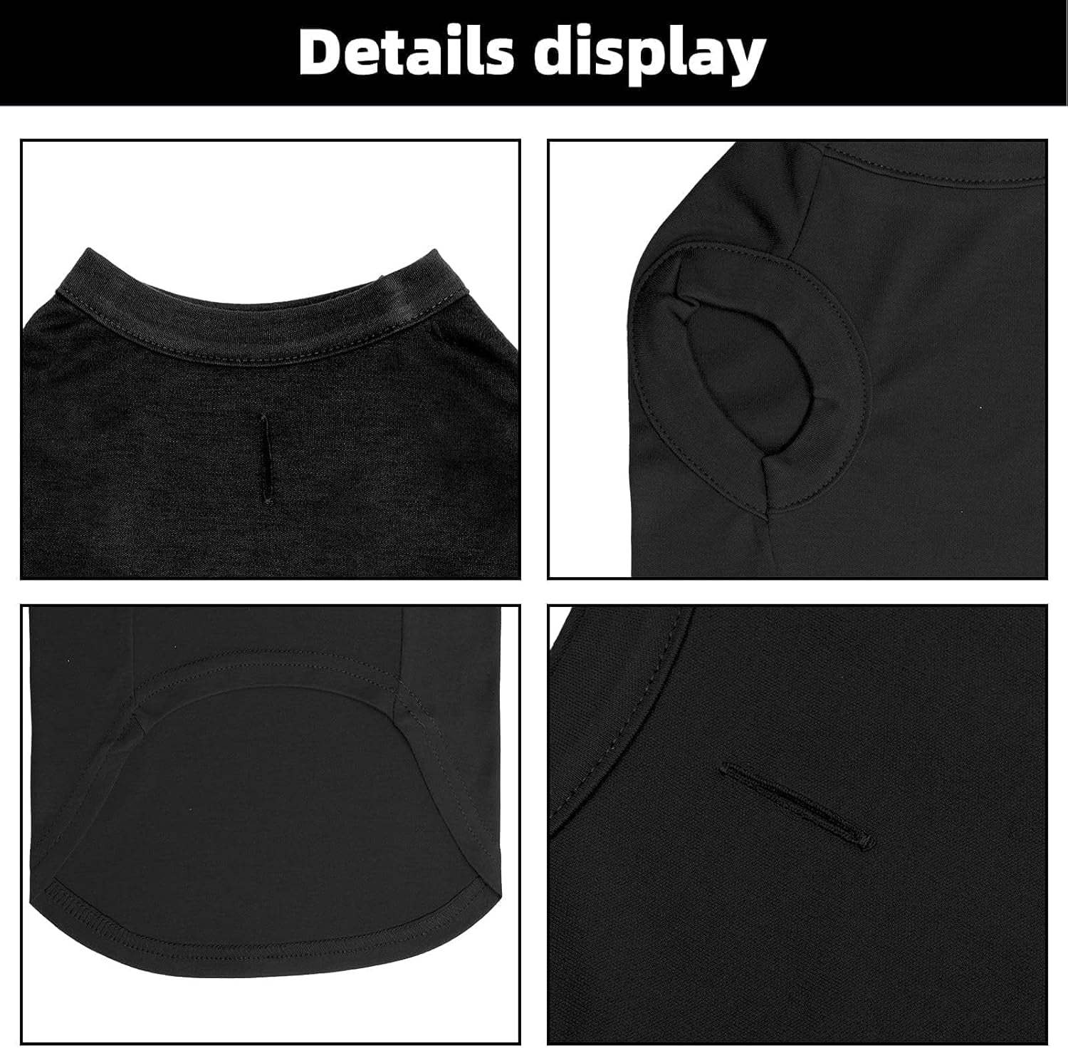 Security Dog Shirts,Soft Cotton Puppy Tshirt,Breathable Lightweight Dog Costumes Tank Top Vest,Machine Washable Stretchy Clothes for Small Medium Large Dogs Boy Girl